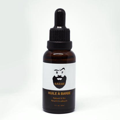 Huile à barbe pure et biologique pour un toilettage naturel - Bfbarbe